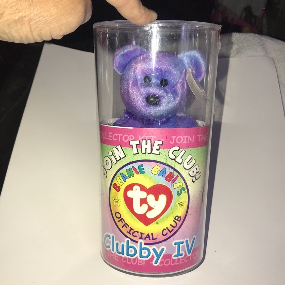 NIP TY Clubby IV Bear Beanie Babies